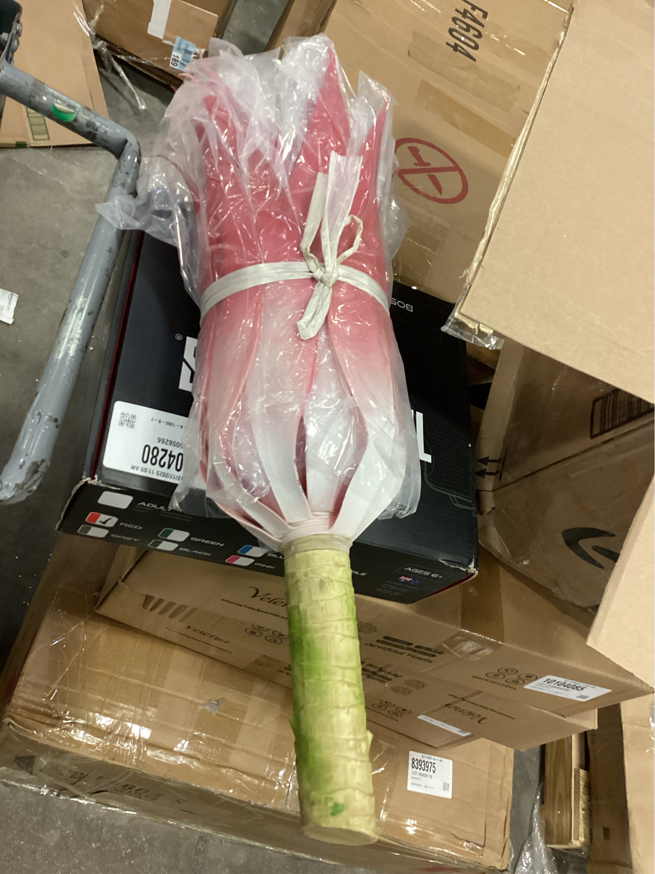 Velener Fake Agave Plant Outdoor, Artificial Plants Large Size for Indoor Decor, Faux Plant Dual Agave (22 inch,Red/White)-No Pot