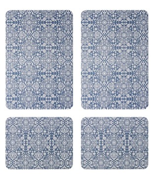 Multi-Purpose Printed Kitchen Mats, 4-pack