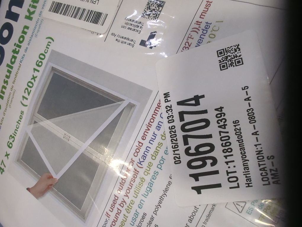 Adjustable Window Insulation Kit 47inX63in(120X160cm) for Winter Keep Cold Out,cuttable Transparent Film 180㎛ Thickness,Easy to Open for Ventilation,Reusable Plastic Window wrap