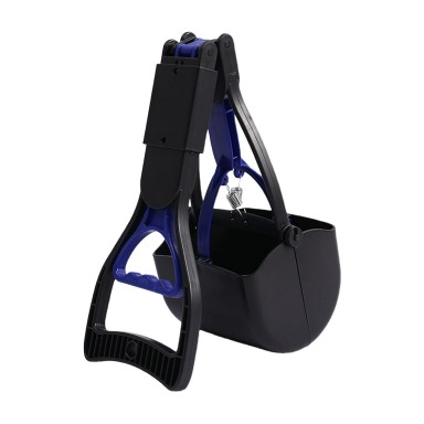 Comfortable Grip Folded Pet Waste Scooper 45cm Handle Minimizes Bending Ideal for Elderly Users Folded