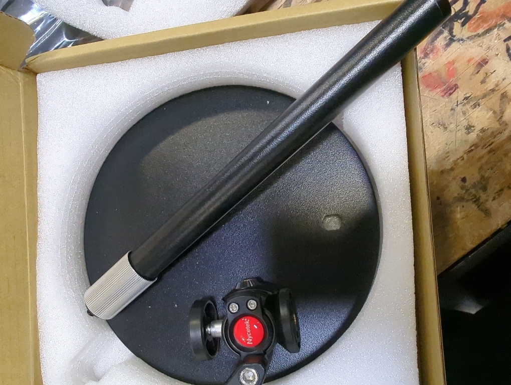 Webcam Stand for Desk, with 360 Ballhead, Heavy Base Height Adjustable Tripod for Logitech Webcam C922 C930e C920 C615 C960 C920x BRIO 4K NexiGo N60, Phone Mount, Gopro with 1/4 Thread