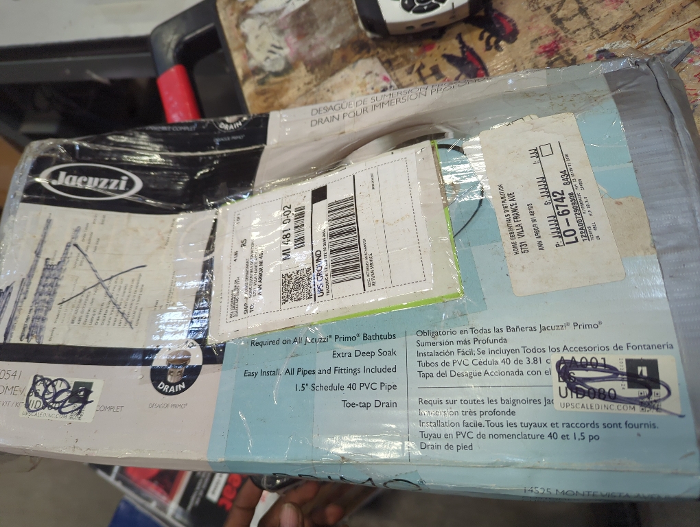 Universal Deep Soak Drain, Chrome