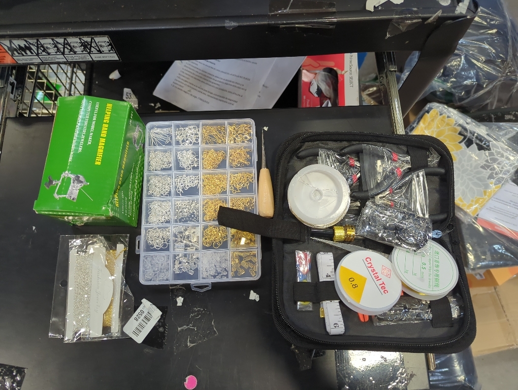 Giwaelro Jewelry Making Kit for Adults, Jewelry Making Supplies with Pliers, Wires, Findings, Necklace Chains, Magnifier and Storage Bag