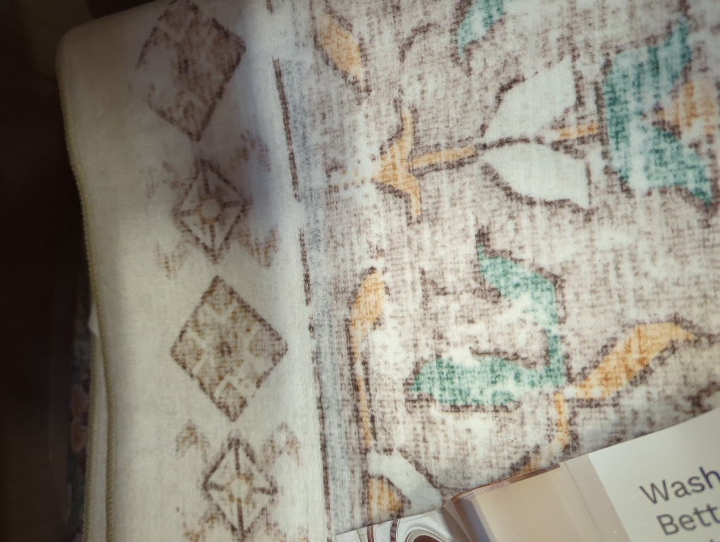 zesthome 8x10 Area Rugs for Living Room,Non-Slip Backing Washable Rugs,Vintage Large Area Rug，Stain Resistant Home Decor Rug (Green/Brown,8'x10')