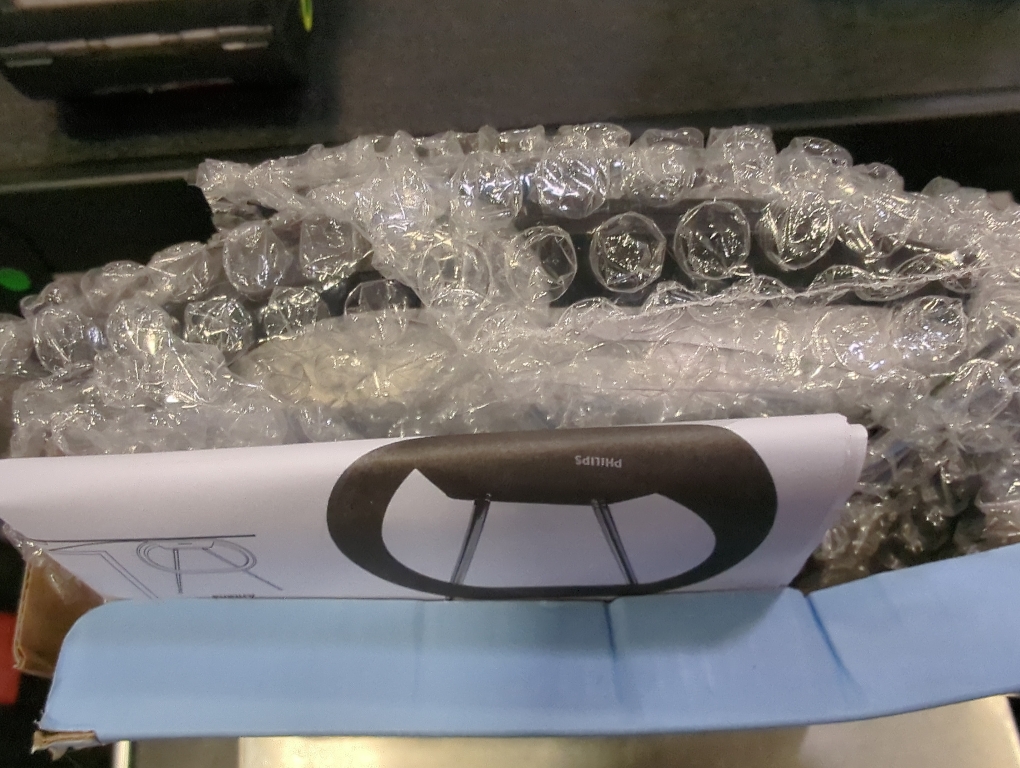 2pk Philips Indoor TV Antenna Rabbit Ears for Local Channels, 15 Inch Extendable Dipoles, 4K 1080P VHF UHF, Tabletop Antenna, Digital HDTV Antenna, Smart TV, 4ft Coaxial Cable, Black, SDV7114A/27