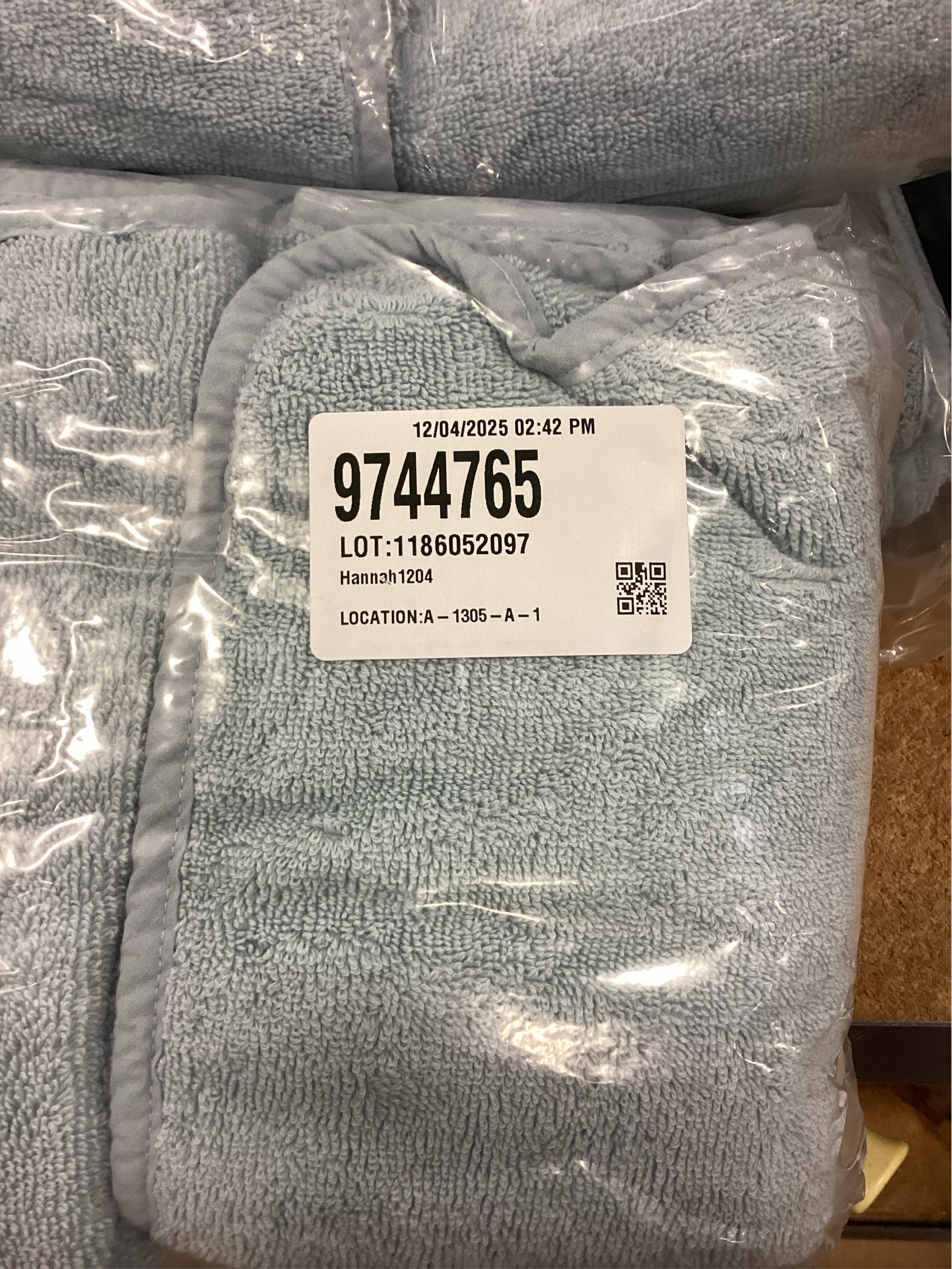 Haven Turkish Cotton Hand Towel in Celestial Blue 6PACK