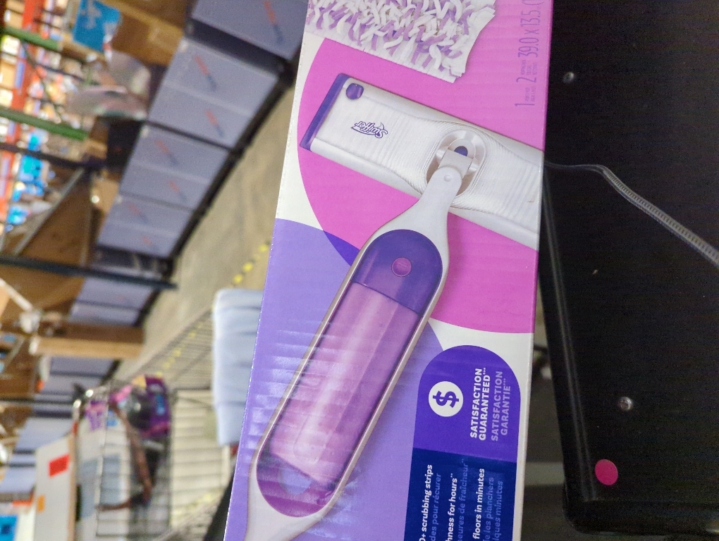 Swiffer PowerMop Multi-Surface Mop Kit for Floor Cleaning, Includes PowerMop, 2 Mopping Pad Refills, 1 Cleaning Solution with Fresh Scent and 2 Batteries