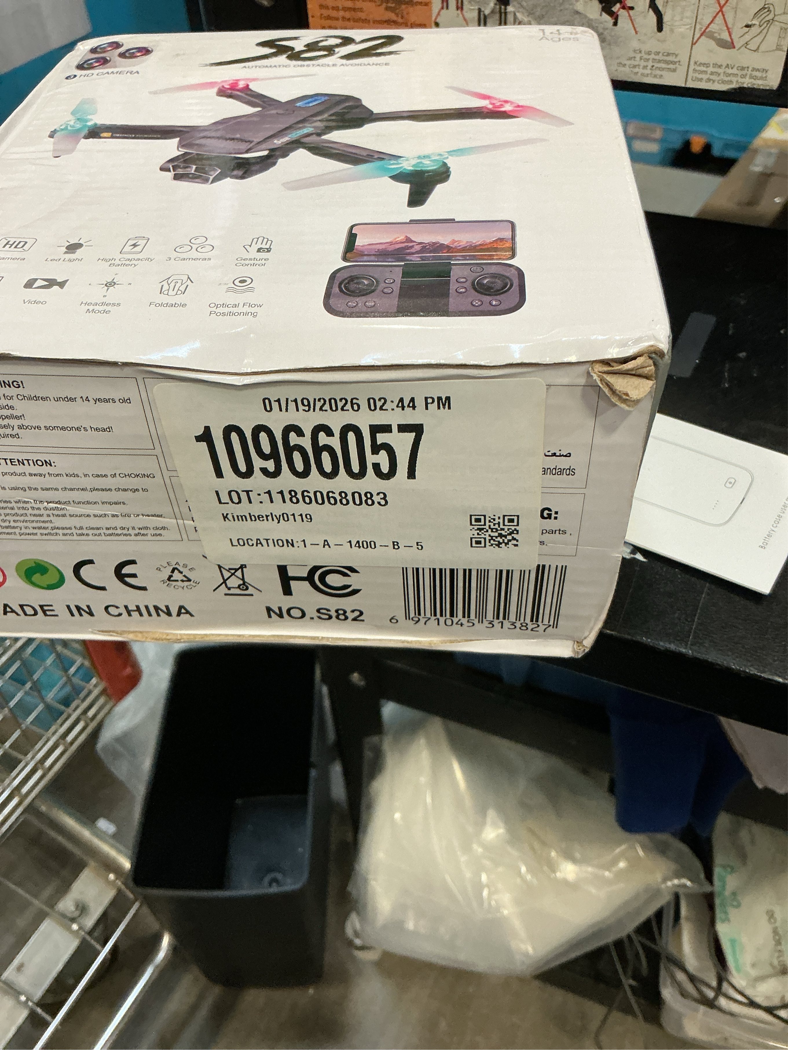 Drone with Camera  HD, FPV Foldable Mini Drone for Beginners Kids Boys Girls, with 2 recharging Batteries, Carrying Case, One Key Start, Stable Hover, Trajectory Flight, Toys Gifts (Black)