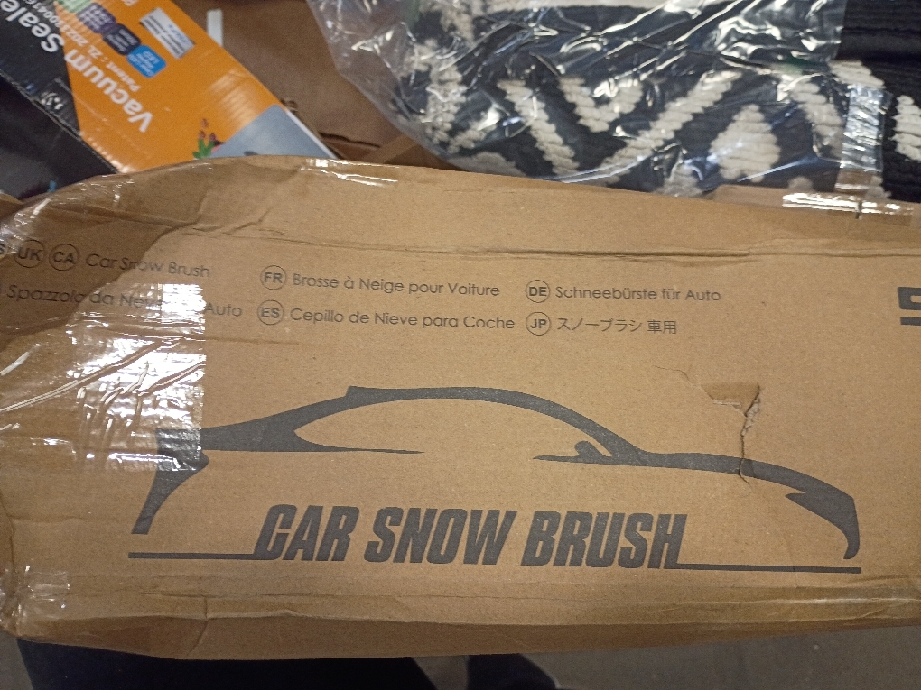 24 Car Snow Brush and Ice Scrapers for Car Windshield, Detachable Snow Scrapers Car Accessories - Black