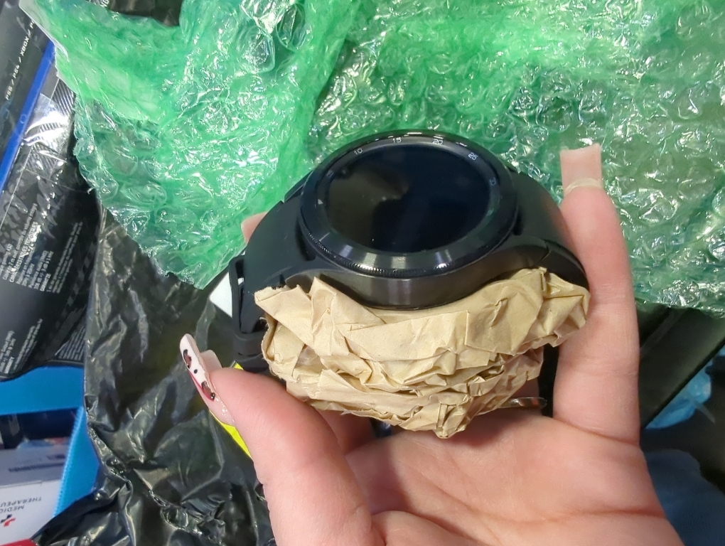 Samsung Electronics Galaxy Watch 4 Classic 46mm Smartwatch with ECG Monitor Tracker for Health Fitness Running Sleep Cycles GPS Fall Detection Bluetooth US Version, Black (Renewed)