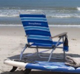 Tommy Bahama Folding Beach Chair Blue Stripes