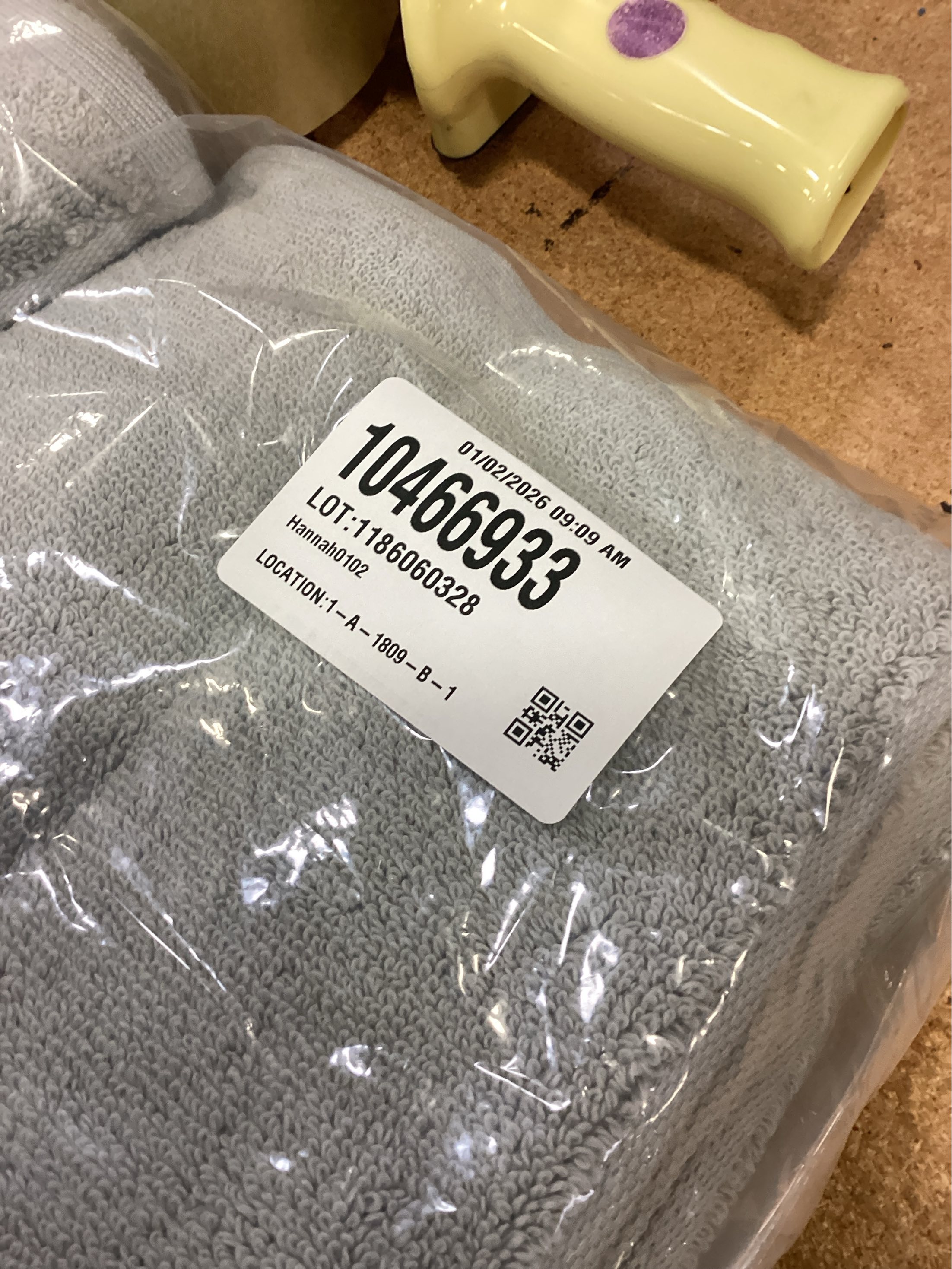 Haven Organic Cotton Terry Bath Towel in Harbor Mist Grey 3 pack