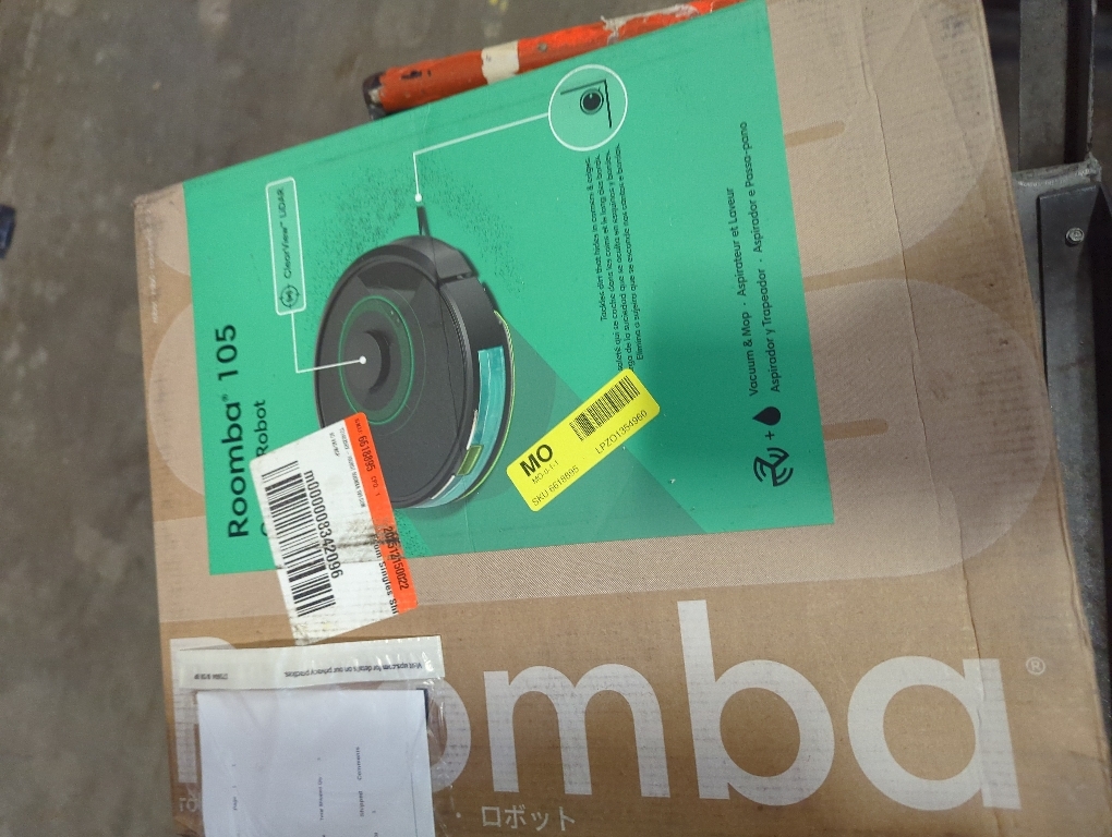 iRobot Roomba 105 Combo Robot Vacuum & Mop - Easy to use, Intense Power-Lifting Suction, LiDAR Navigation, Multiple Cleaning Modes, Avoids Mopping Carpets, Self-Charging