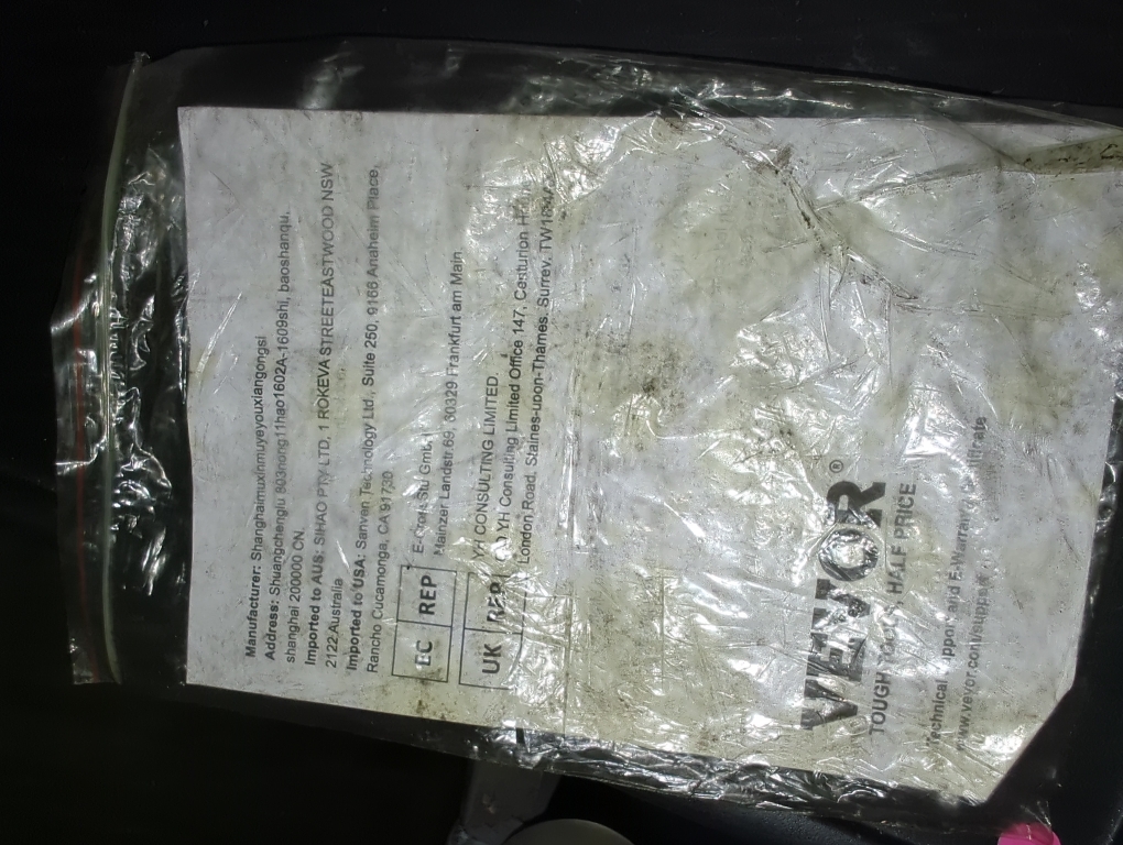 Vevor tough tools, chain sling Model:8*1.5m-A, chain: 5/16in×5ft, G80, working loads limits: 11000lbs, (all parts are used as a whole), Material: Alloy Steel.