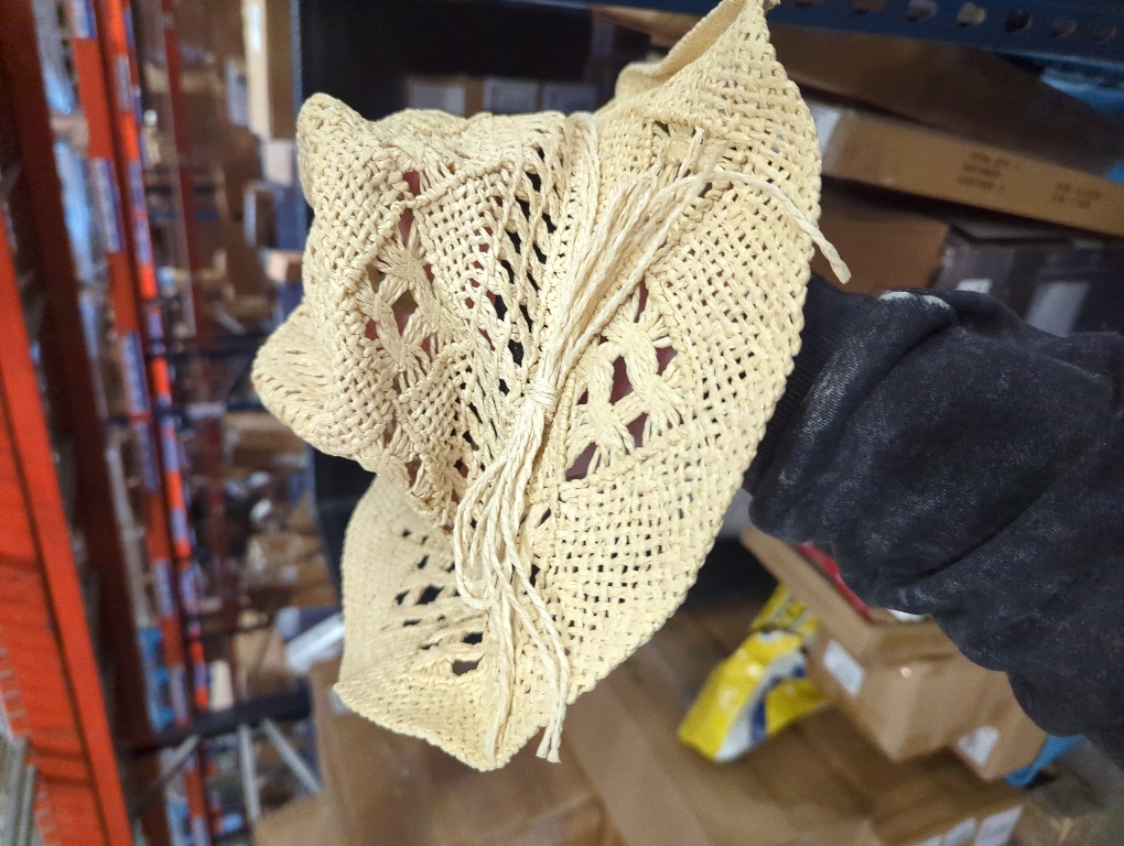 Straw Cowboy Hat for Women and Men, Western Cowgirl Hat for Holiday, Foldable Wide Brim Men Sun Hat, Fishing Hat