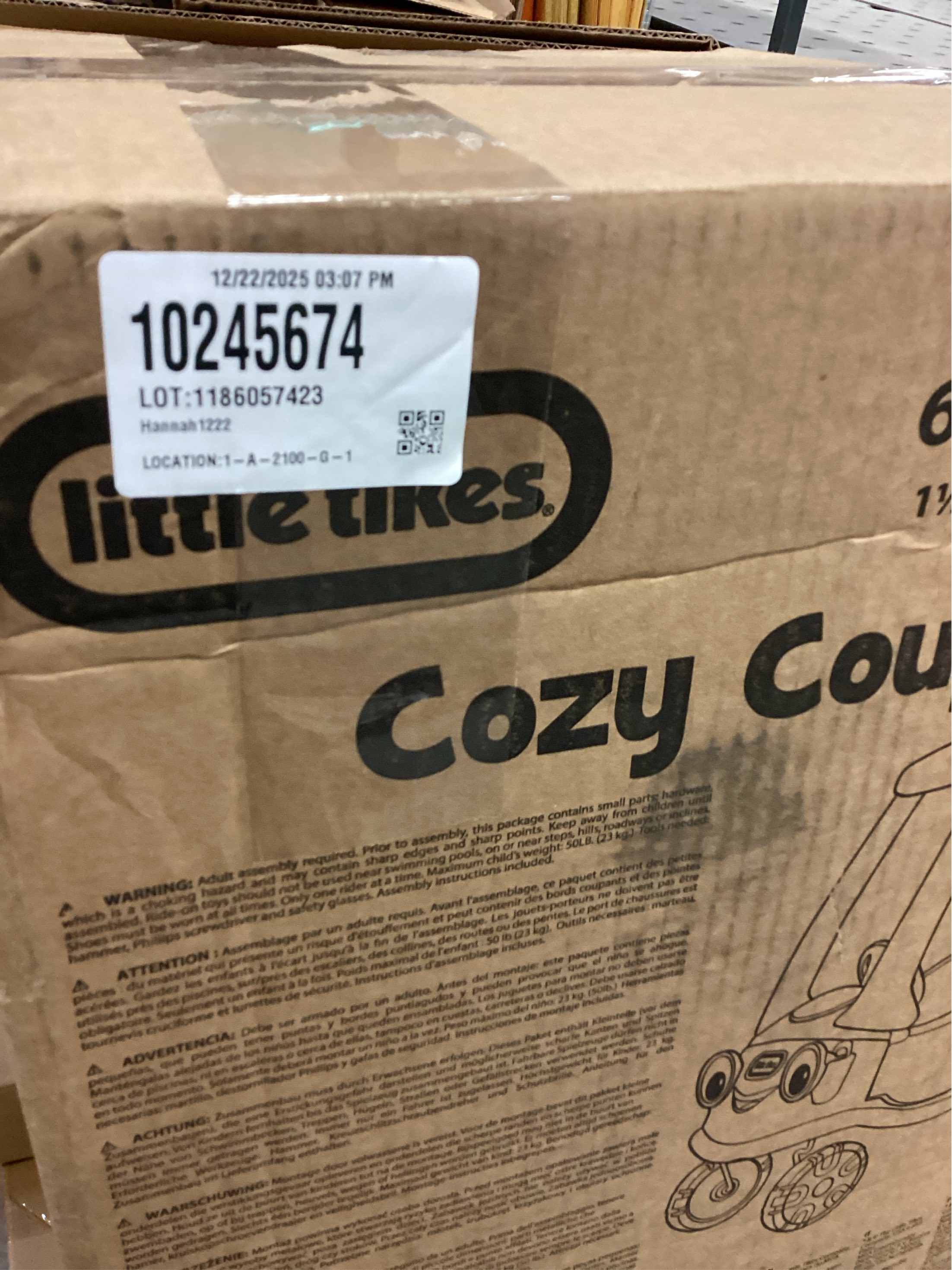 Little Tikes Cozy Coupe Ride On Toy for Toddlers and Kids