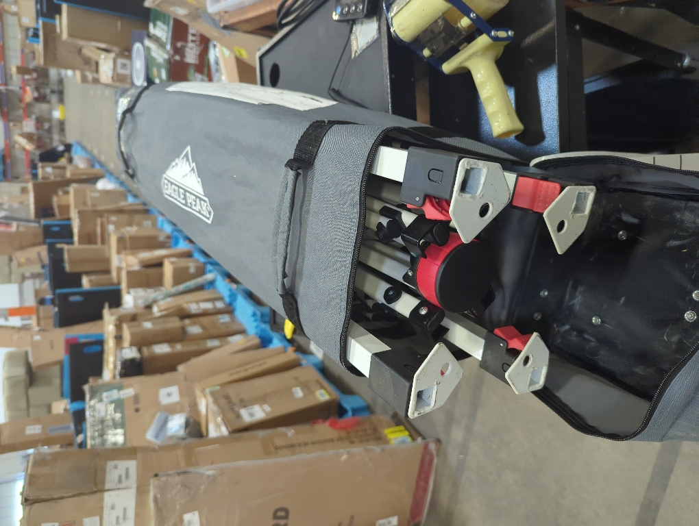 EAGLE PEAK Pop Up Canopy Tent with Wheeled Carry Bag, 8 Stakes, 4 Ropes, 4 Weight Bags, Easy Set Up Tent Canopy, 10x10 ft, 100sqft of Shade, White