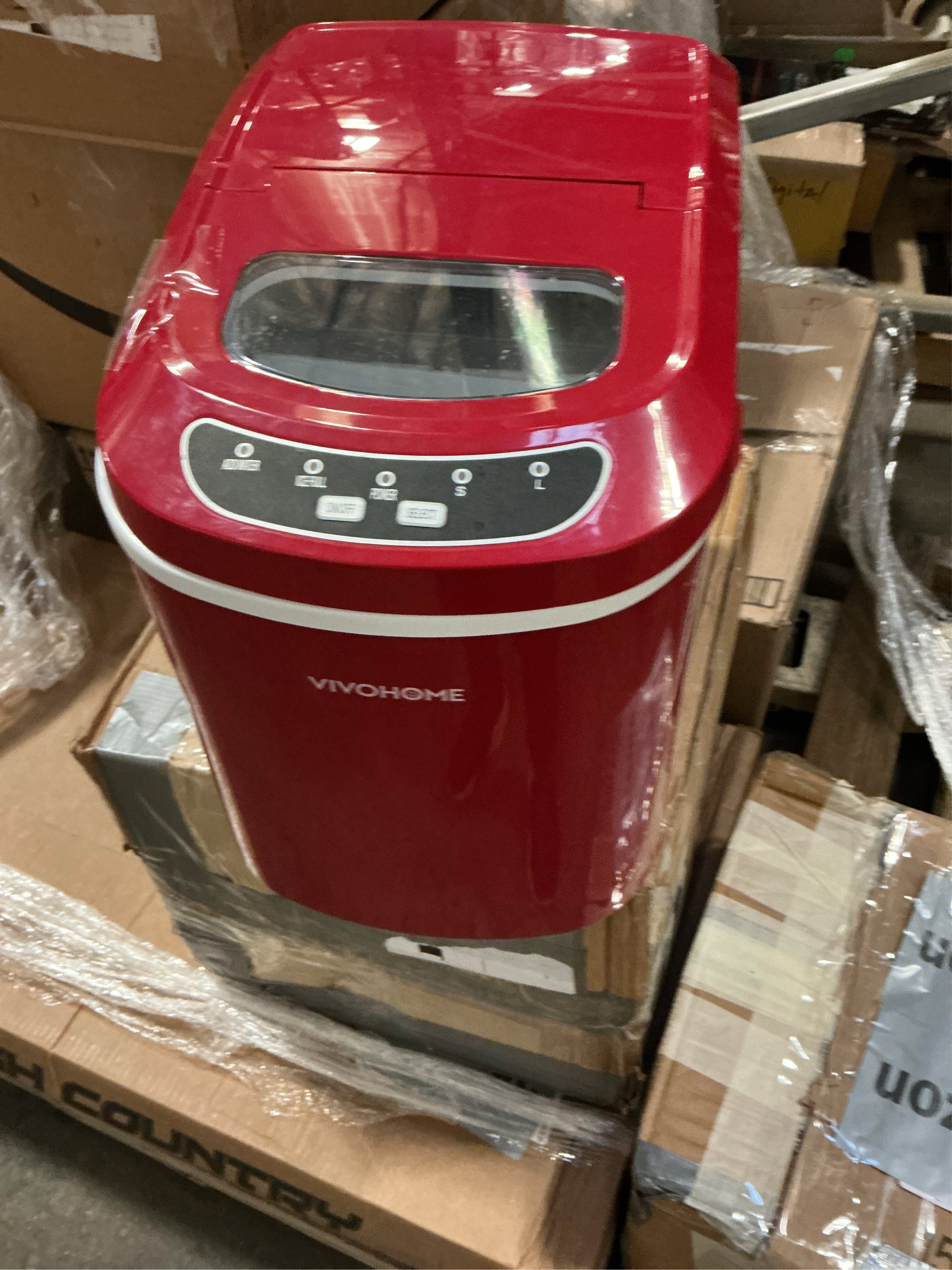 Frigidaire BULLET SHAPED ICE COMPACT RED STAINLESS STEEL ICE MAKER