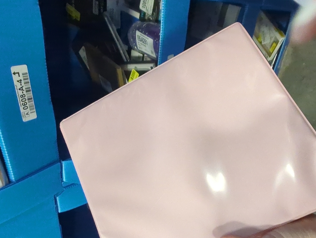 SUNEE 3 Ring Binder 1.5 Inch 1 Pack, Clear View Binder Three Ring PVC-Free (Fit 8.5x11 Inches) for School or Office Supplies, Pink