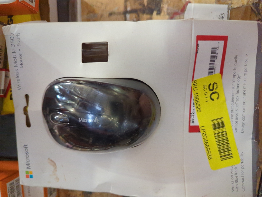 Microsoft 3500 Wireless Mobile Mouse- Black - Limited Edition - Wireless - BlueTrack Enabled - Scroll Wheel - Ambidextrous Design