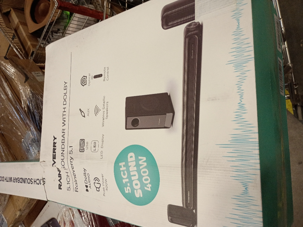 5.1 CH Surround Sound Bar with Dolby Audio, Sound Bars for TV, Wireless Subwoofer & Rear Speaker, Dolby Digital Plus, Bluetooth 5.3, Surround Sound System for Home Theater, 4K & HD TVs| HDMI & Optical