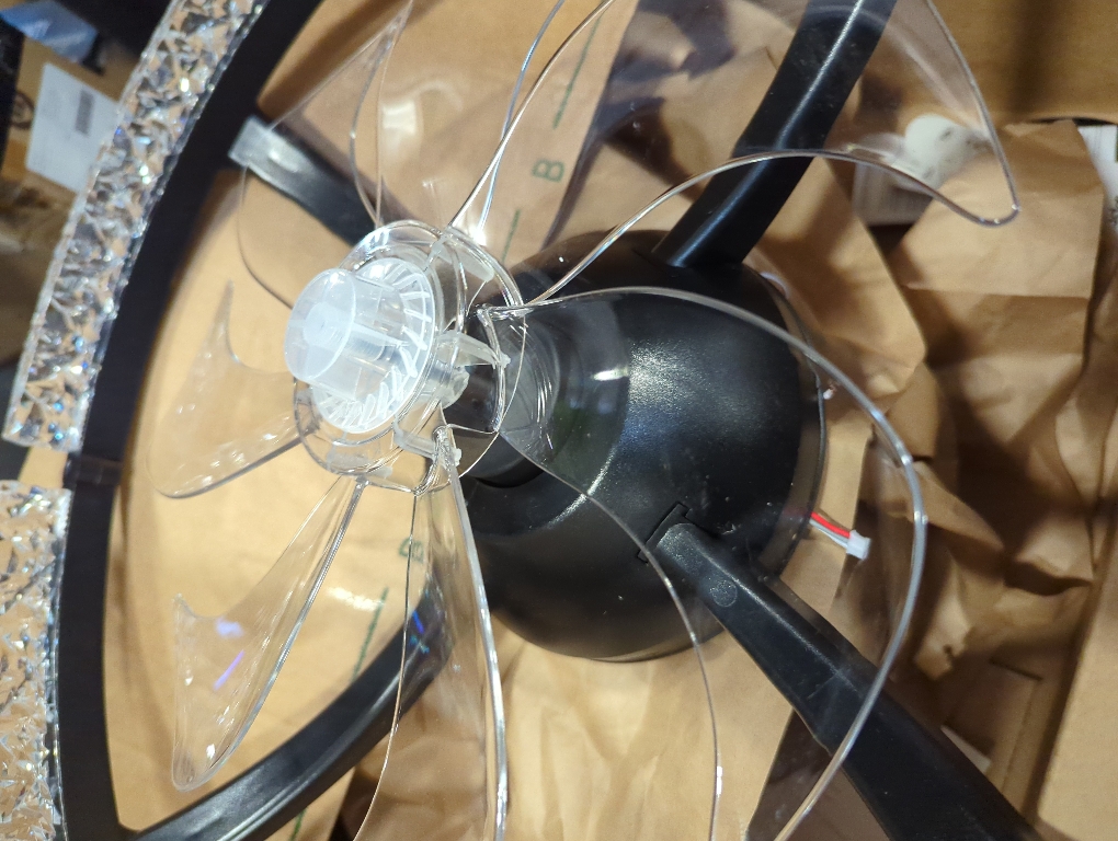 addlon Ceiling Fans with Lights and Remote, 20'' Low Profile Ceiling Fans, 3000-6000K Dimmable Modern Flush Mount LED Fan Light, Fandelier Ceiling Fan for Bedroom, Kitchen, Living Room, Black