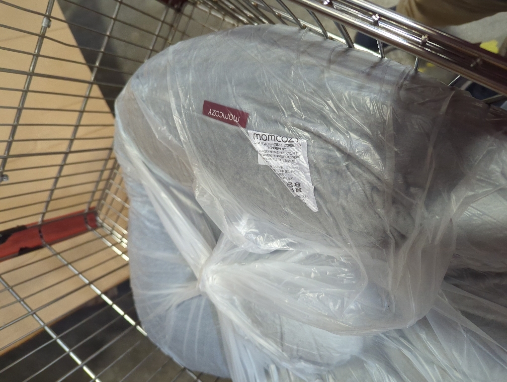 Momcozy Pregnancy Pillow, Original F Shaped Maternity Pillow for Pregnant Women with Adjustable Wedge Pillow, Full Body Support Pregnancy Pillows for Side Sleeping with Velvet Cover, Grey