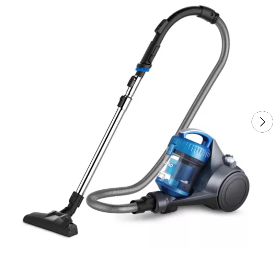 Eureka WhirlWind Bagless Canister Vacuum Blue: Electric Canister Cleaner, Washable Foam Filter, Swivel Head, 2.5L Capacity