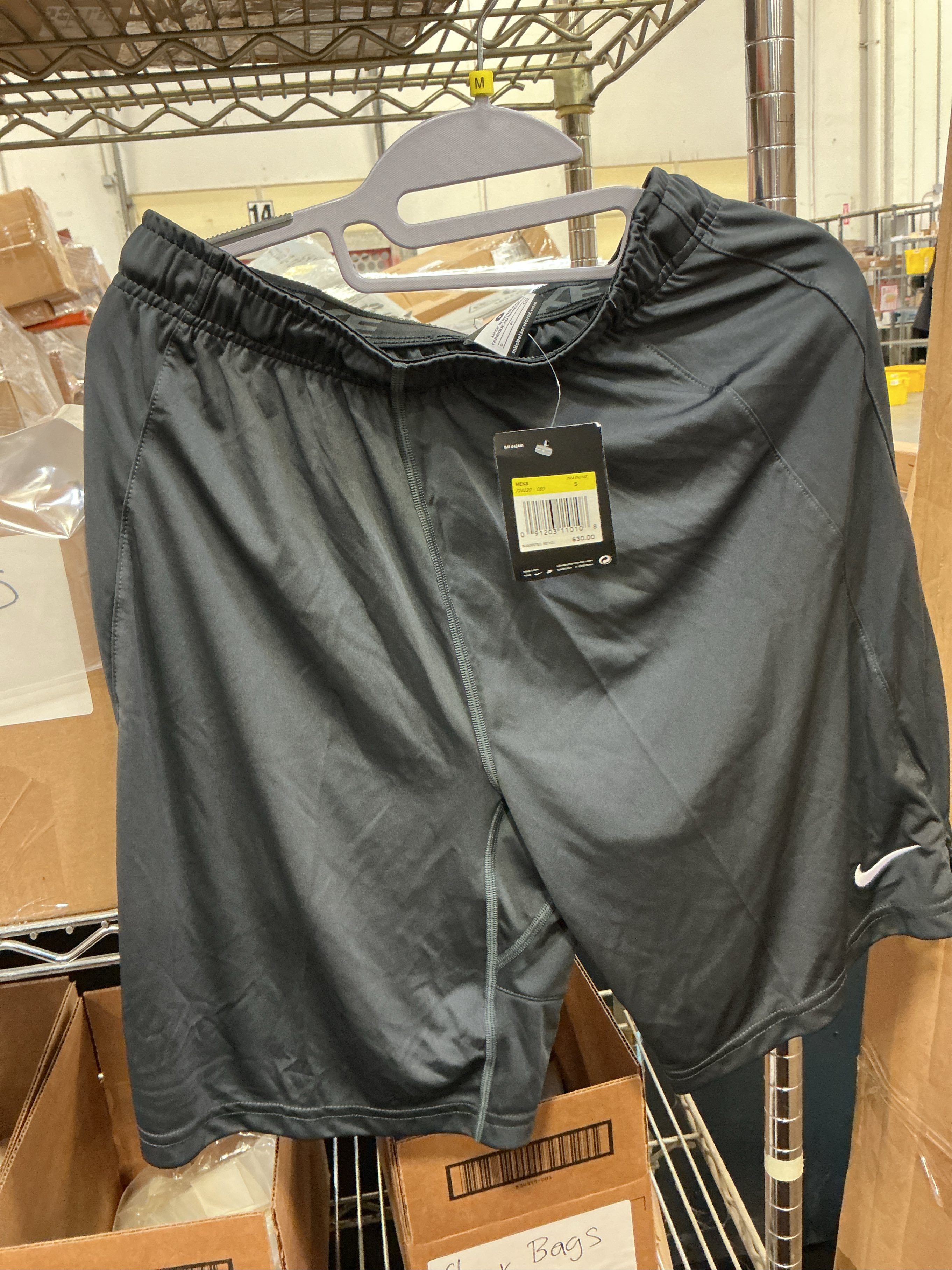 size S. Nike Men S Athletic Dri-Fit Shorts Graphite Small
