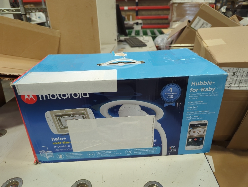 Motorola Halo  Video Baby Monitor – Two Infant Wi-Fi Cameras with Overhead Crib Mount - 4.3-Inch Color Screen with Infrared Night Vision (Renewed)