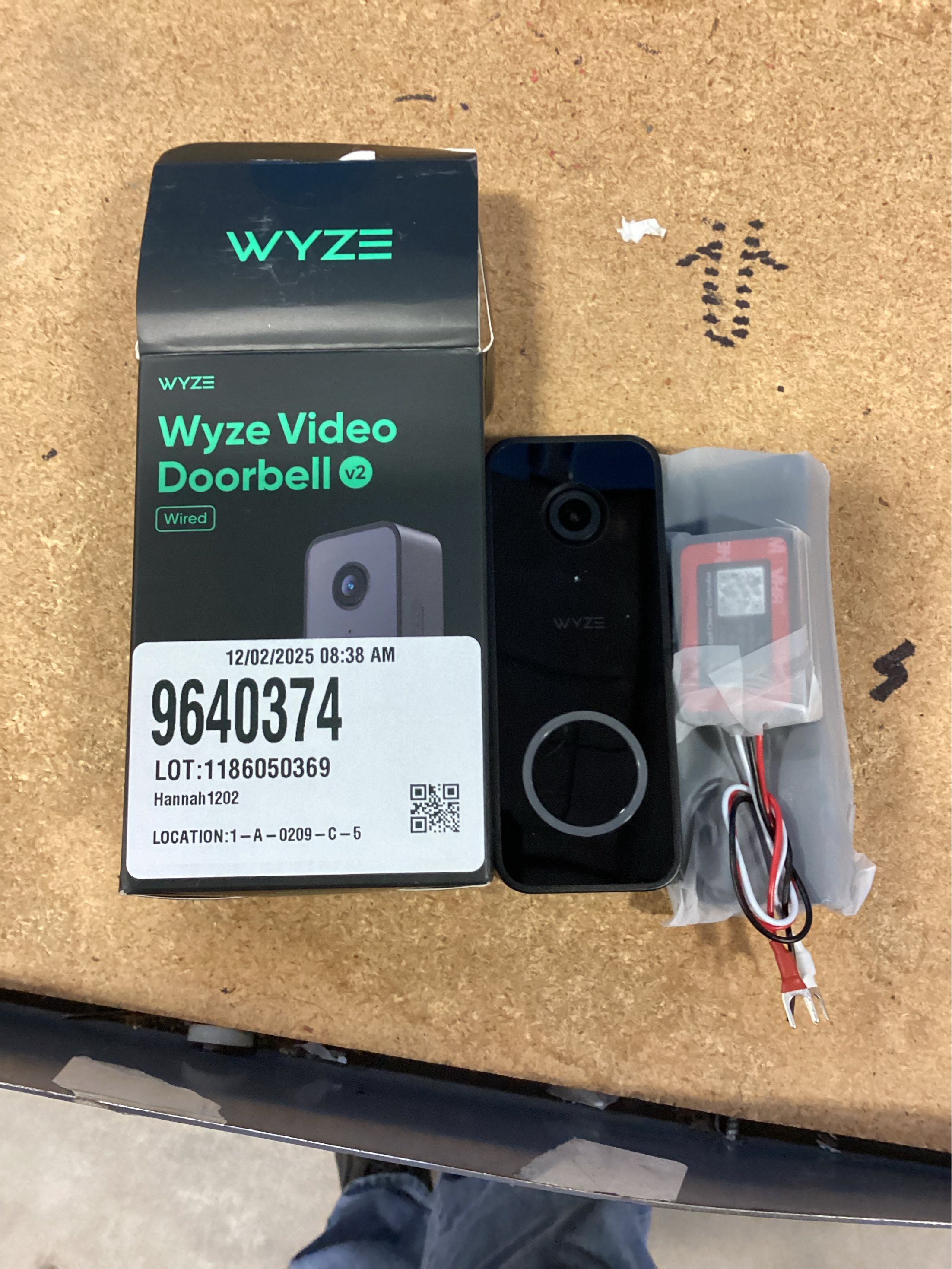 Wired Video Doorbell v2, 2K HD Video with Head-to-Toe view, 2-way Audio, Night Vision, Voice Assistants