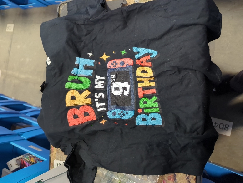 size L...Bruh It's My 9th Birthday Video Game For Boys Girls T-Shirt