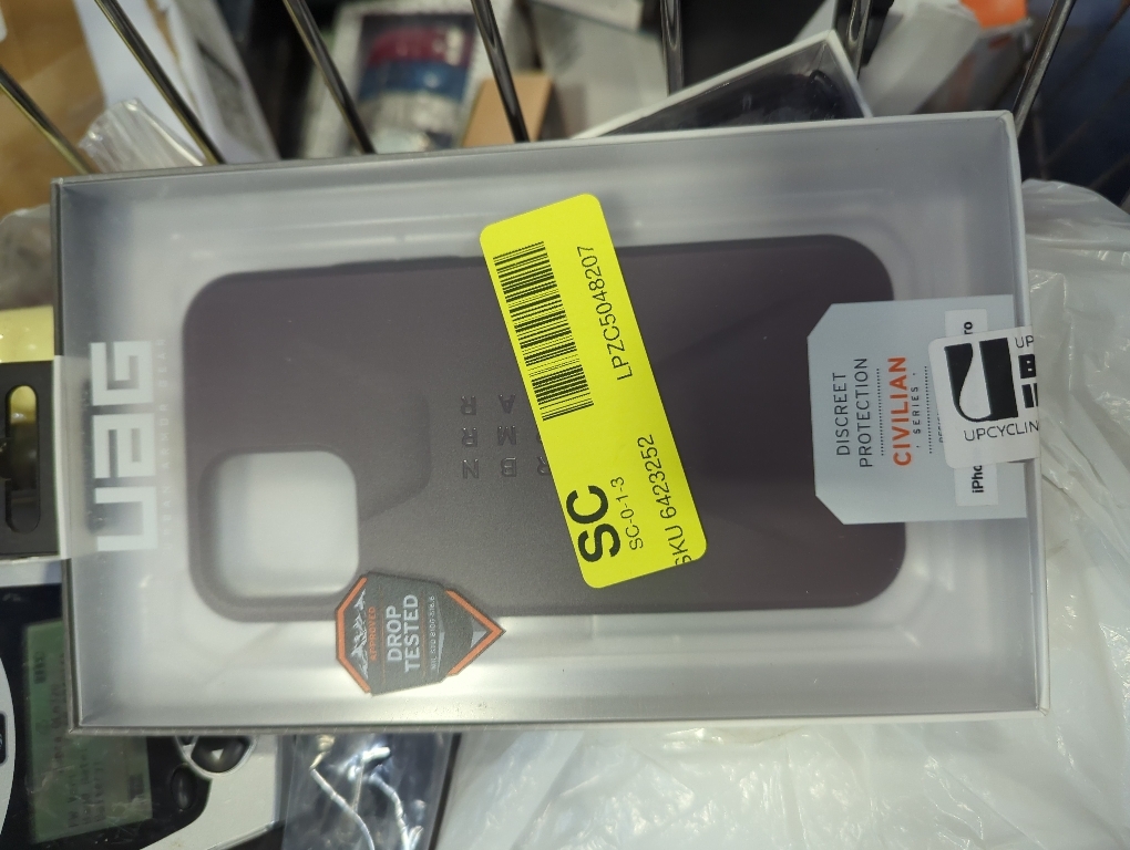 URBAN ARMOR GEAR UAG Designed for iPhone 12 Case/iPhone 12 Pro Case [6.1-inch Screen] Ultra-Thin Shock-Absorbent Civilian Protective Cover, Eggplant