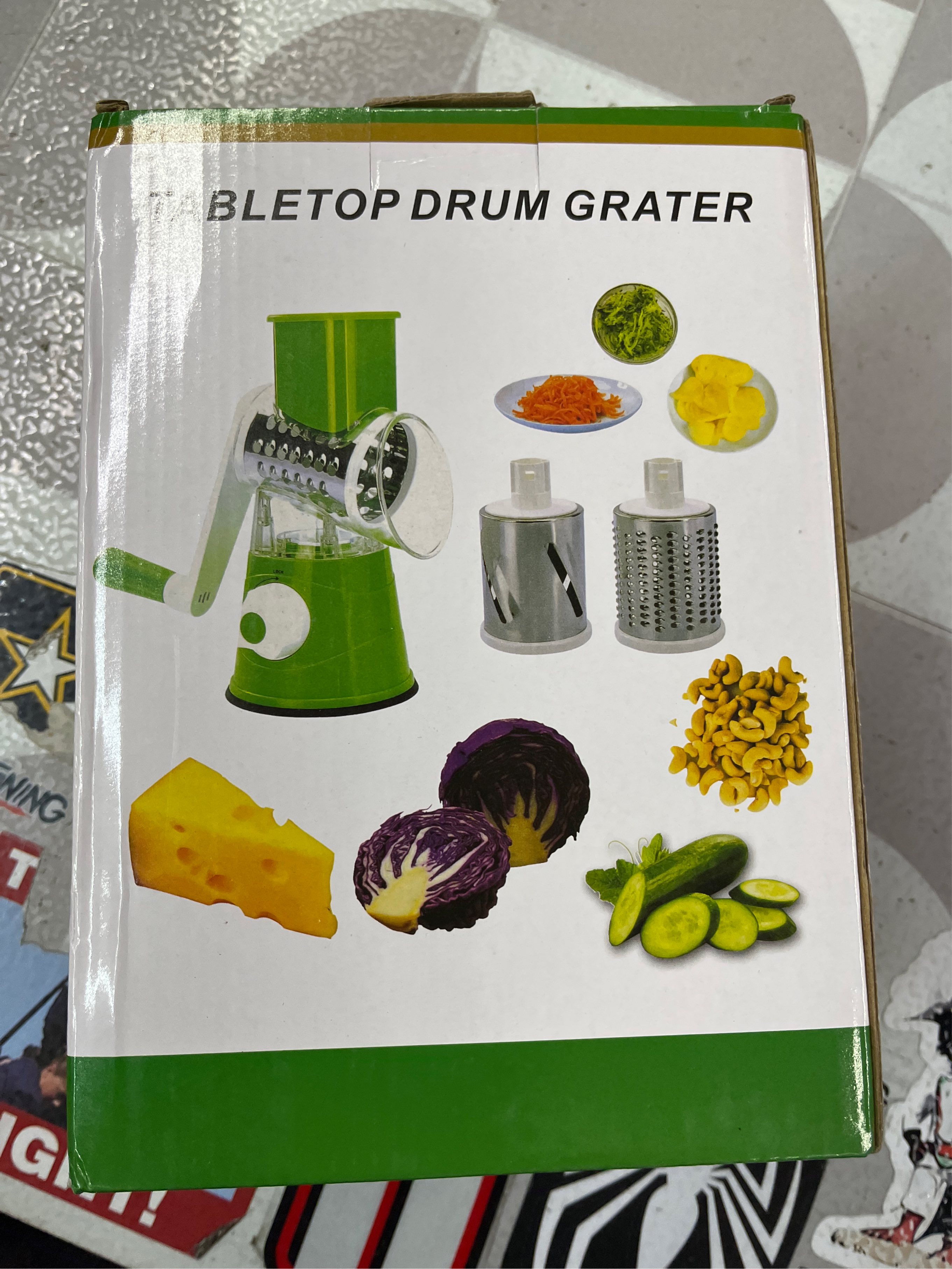 Table drum grater