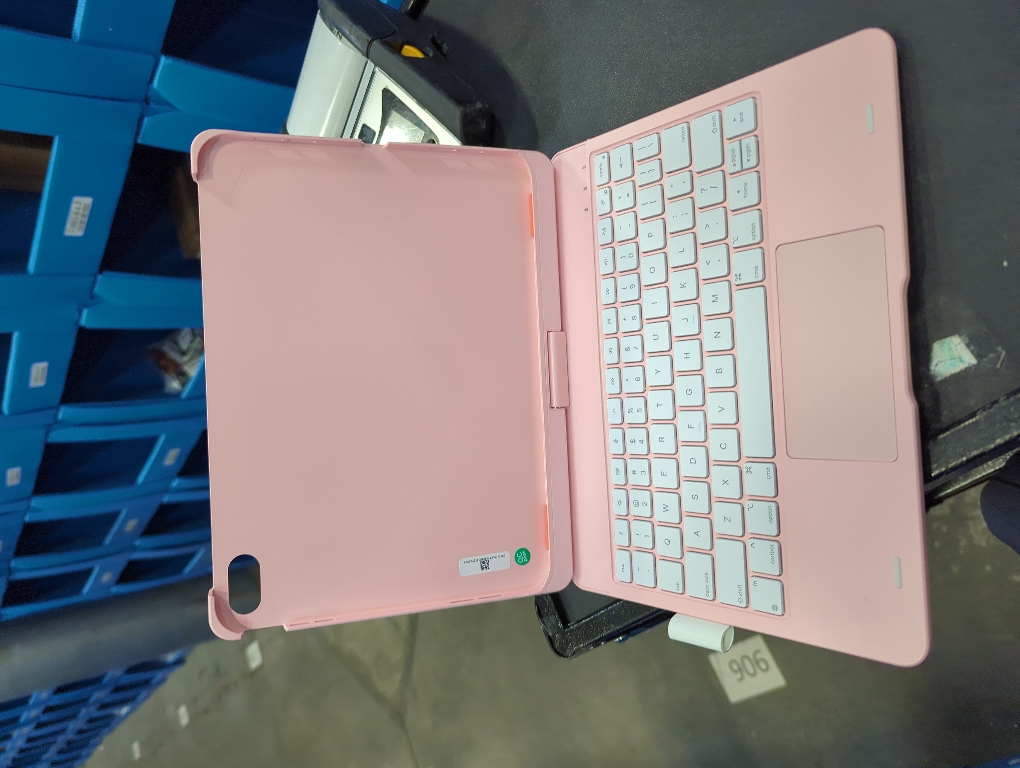 Pink typecase Touch iPad 10th Generation Case with Keyboard (10.9, 2022) and iPad A16 (11th Gen, 2025) – 360° Rotatable, 11-Color Backlit, Multi-Touch Trackpad, Thin & Light (Light Pink)