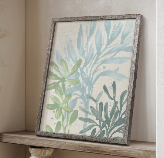 Swaying Seagrass II Framed Print - Solid Wood