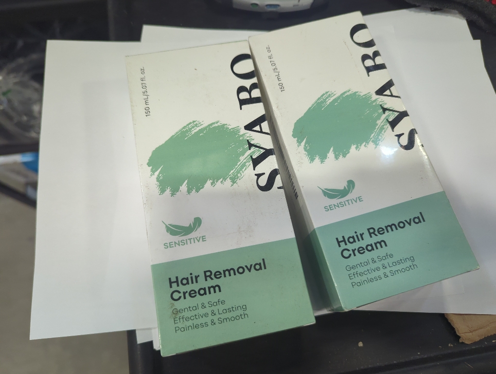 Pack 2 Size 5.07 Hair Removal Cream: Intimate/Private Hair Removal For Women & Men - Painless Depilatory Cream Lotion for Bikini, Legs, Arms, Underarms and Body, Sensitive Formula for All Skin Types, 5FL OZ