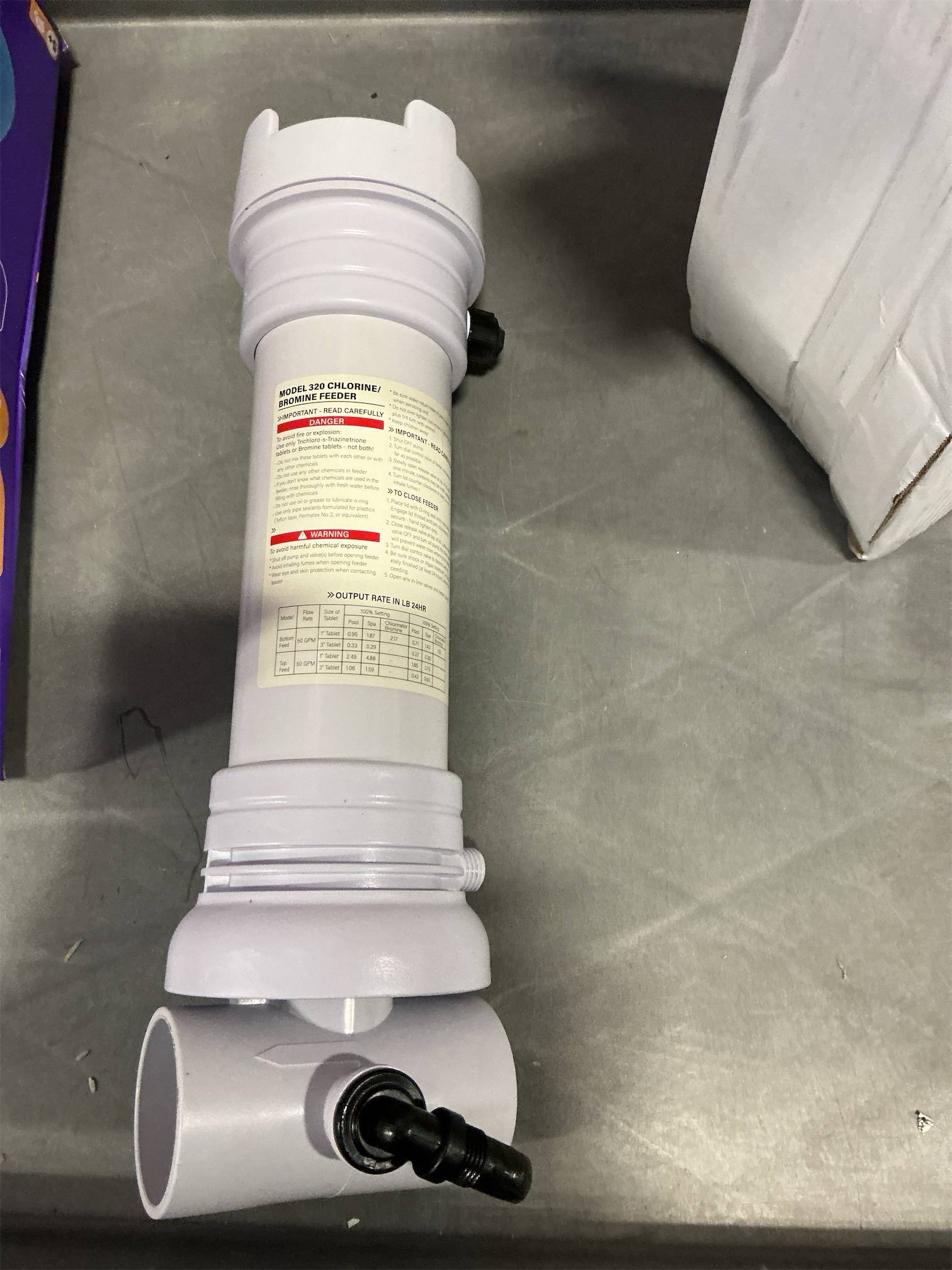 Auto/Matic Pool Chlorine/Brominer Feeder Compatible with Rainbow 320 Inline Chlorinator for In-Ground & Above Ground Pools and Spas, Replacement R171096 R17-1096