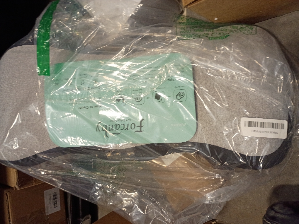 Lumbar Support Pillow for Bed, Lower Back Pillow for Sleeping, Memory Foam Waist Pain Relief Pillows, Lumbar Pillow for Sleeping, Bed, Car, Couch (Grey Black)