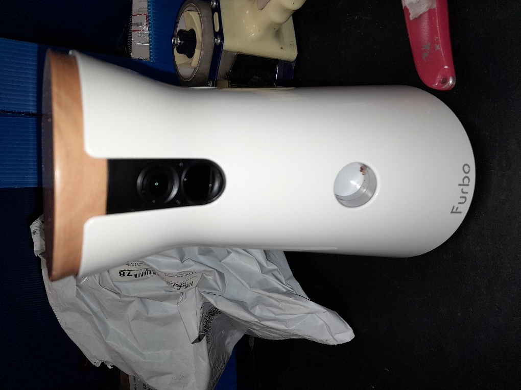 Furbo Dog Camera: Pet Security Cam w/Barking Alerts, Rotating View, Treat Toss w/Phone App, Smart Home Puppy Monitoring, 2-Way Speaker, No Subscription Needed. Standard See, Talk, & Toss Features