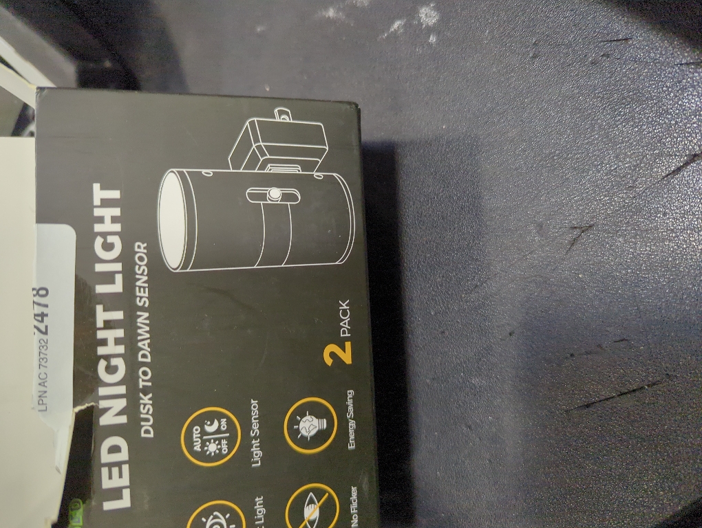 Black 2 Pack L LOHAS LED Night Light Plug in, Modern Night Lights Plug into Wall, Dusk to Dawn Sensor, Soft White 3000K, 0-100LM Adjustable Brightness, Dimmable Night Lights for Hallway Bedroom Stairway, 2 Pack