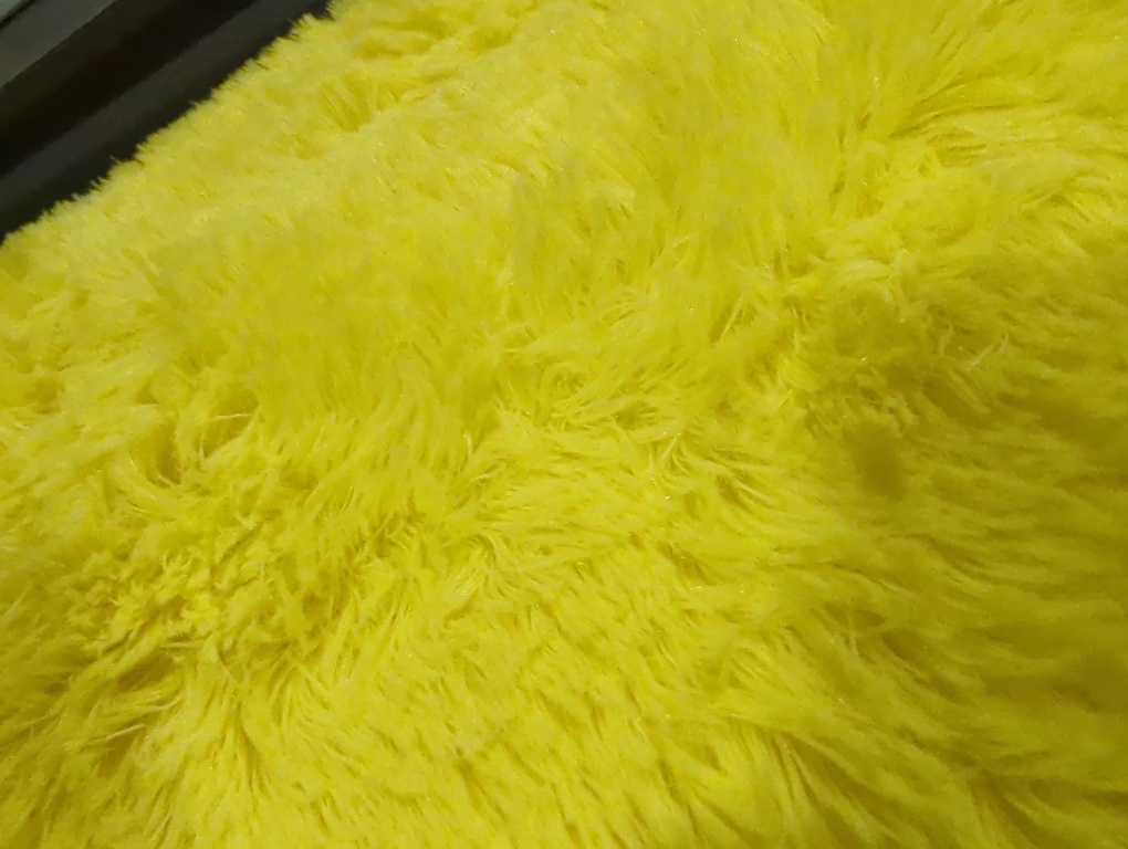 Amearea Premium Soft Fluffy Rug 4x5.3 Feet, Fuzzy Area Rugs for Bedroom, Shag Carpet for Living Room Nursery Kids Room Decor, Comfortable Indoor Furry Dorm Carpets, Yellow