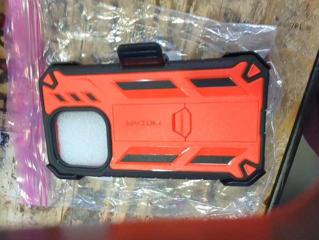 FNTCASE for iPhone 16 Pro-Max Case: Military Grade Drop Proof Protection Mobile Cover with Kickstand | Matte Textured Rugged Shockproof TPU | Protective Sturdy Phone Case - 6.9 inch Orange