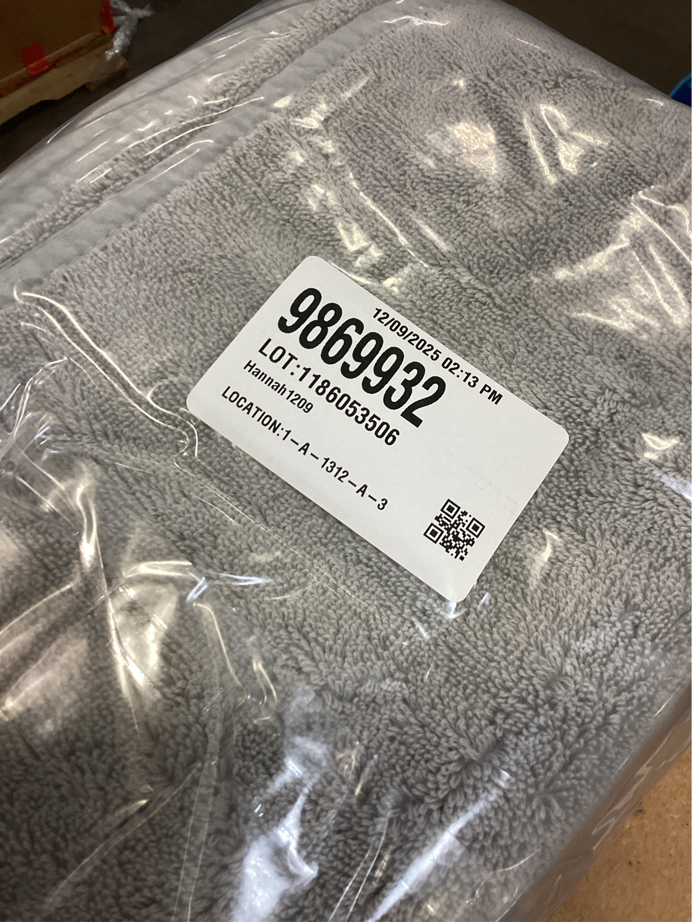 Haven Turkish Cotton Bath Towel in Harbor Mist Grey 2 PACK