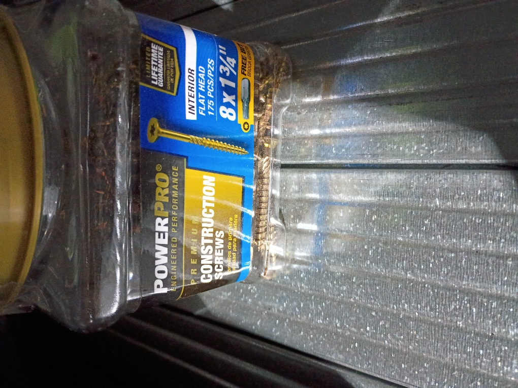 Power Pro #8 x 1-3/4-in Yellow Zinc Interior Wood Screws (175-Per Box)