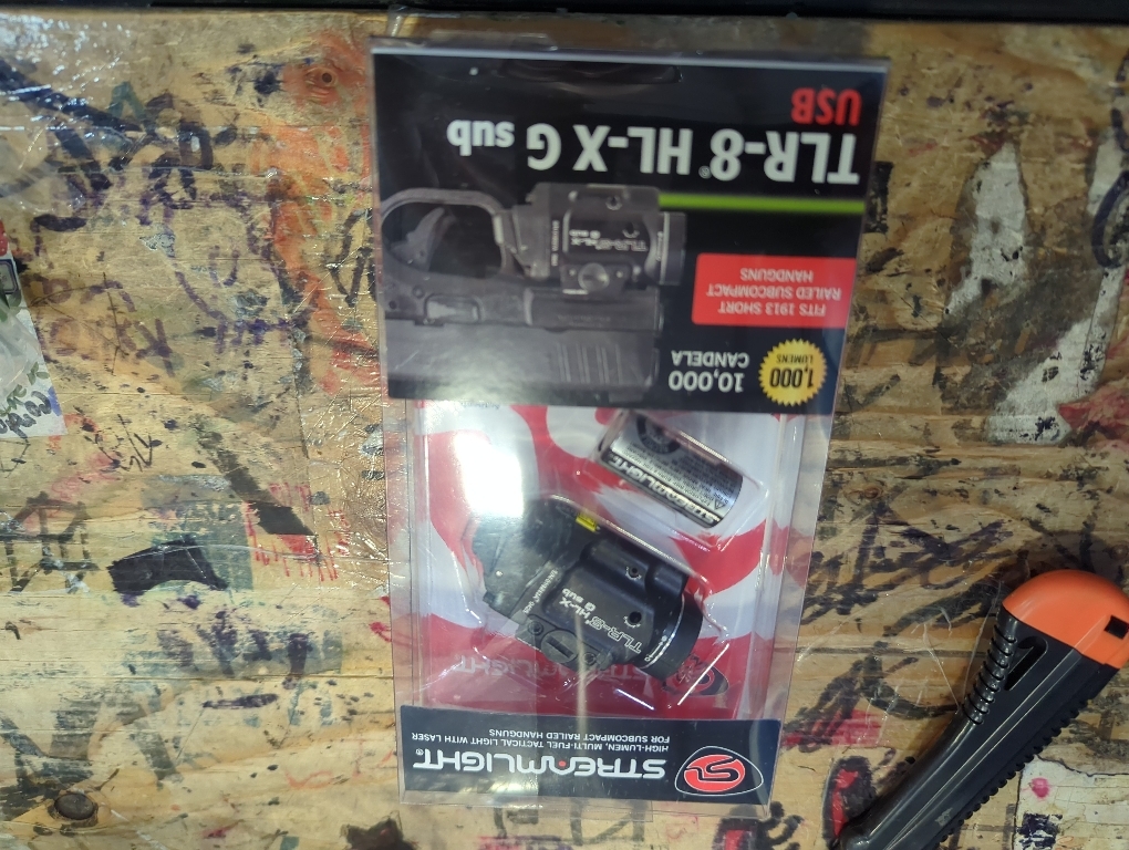 Streamlight 69400 TLR-7 X sub 500-Lumen Tactical Weapon Light Designed Exclusively and Solely for Railed Glock 43X Mos/48 Mos/43X Rail/48 Rail subcompact Handguns with Mounting Kit and Keys, Black