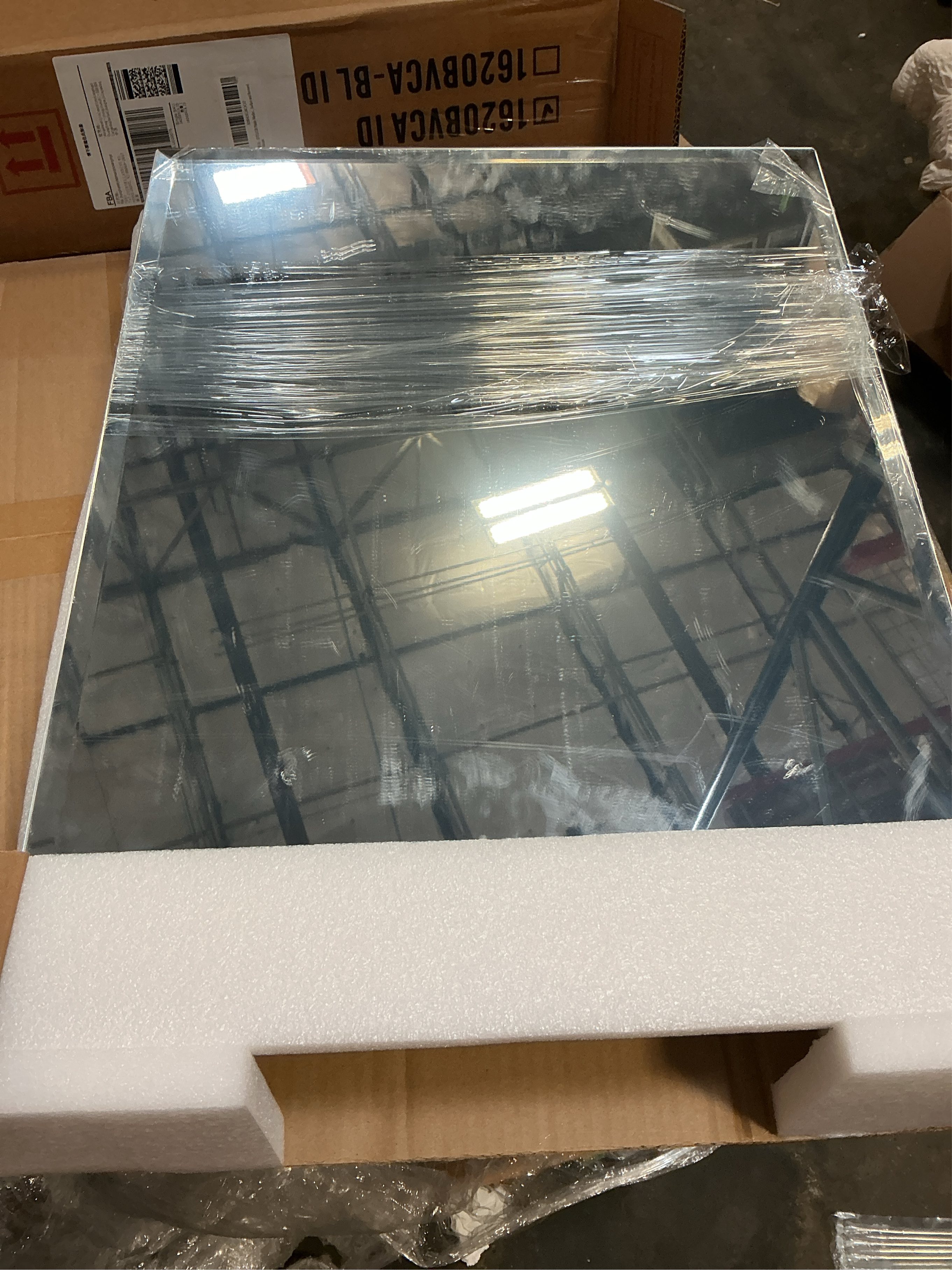 Plastic Medicine Mirror Cabinet for Bathroom 16 x 20 inch, Surface and Recessed Mount