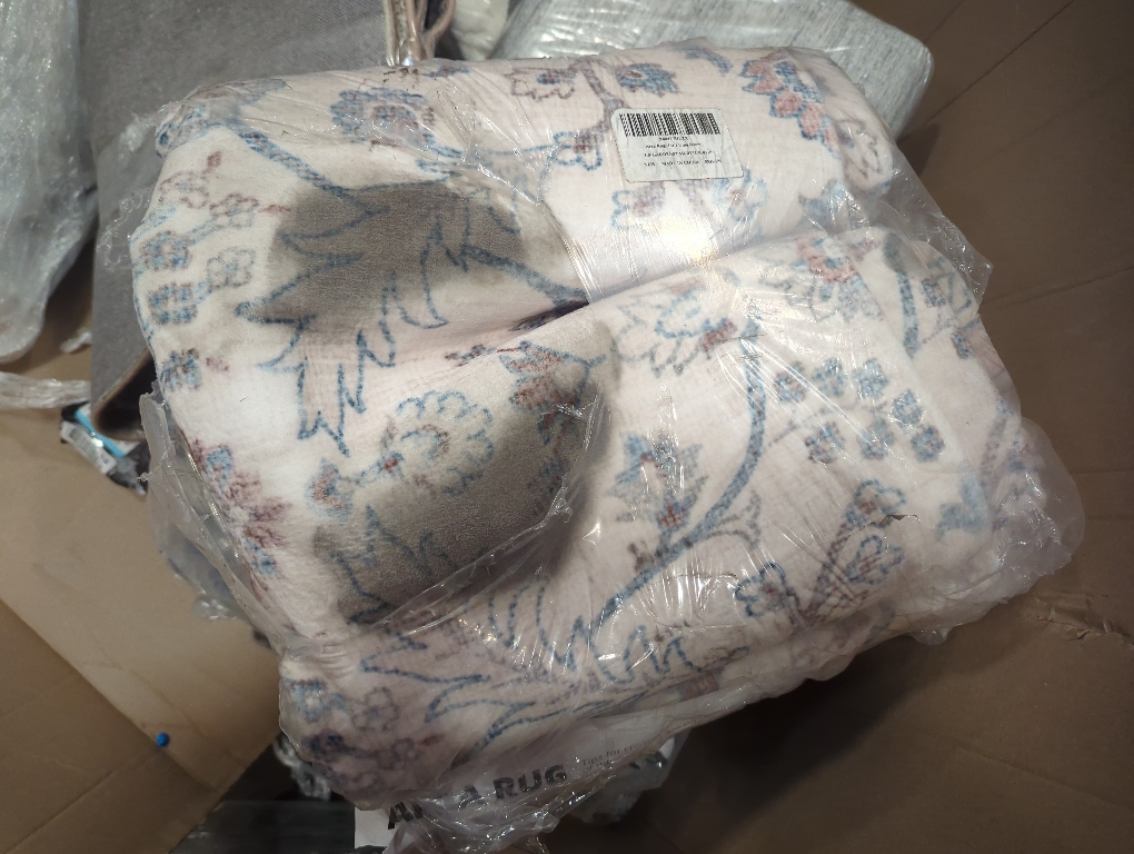 MontVoo-Vintage Area Rug 8X10 Color Beige for Living Room - Soft Distressed Printed Carpet for Bedroom - Non Slip, Machine Washable for Dining Room, Bedside, Office