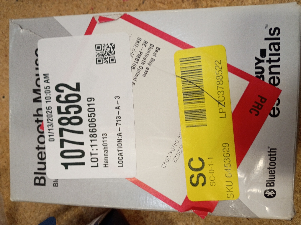 Best Buy Essentials™ - Lightweight Bluetooth Optical Standard Ambidextrous Mouse with 6-Button - Black