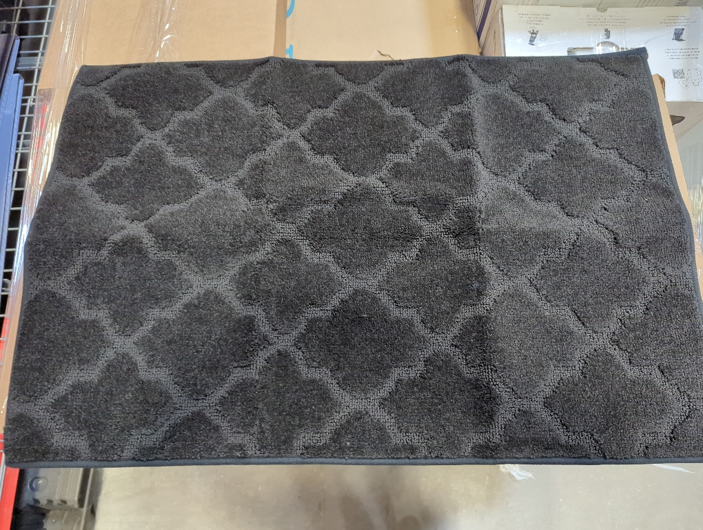 Small Black Pattern Rug